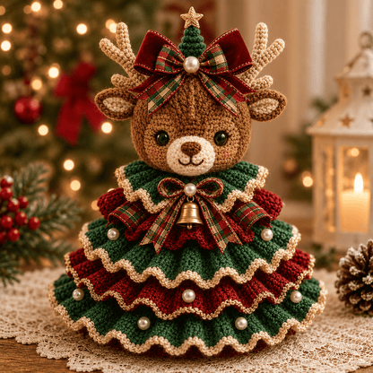🎄Crochet Animal Christmas Tree DIY Kit – Stitch a Little Christmas Magic