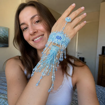 🔥 49% OFF – Zodiac DIY Beaded Hand Bracelet Kit – Create Your Celestial Wearable Art