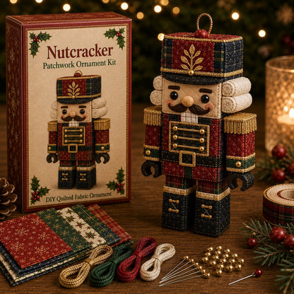 🎅⛄ Christmas Classics Block Figure Patchwork Ornament DIY Kit