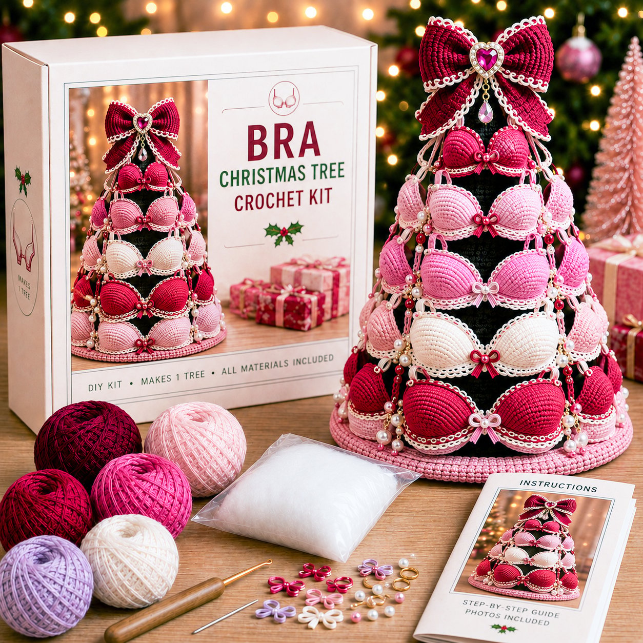 🎄 Cheeky Christmas Tree Crochet Kit