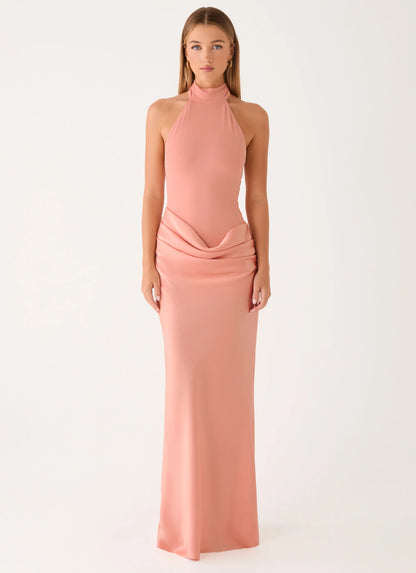 Kiyah Maxi Dress - Peach