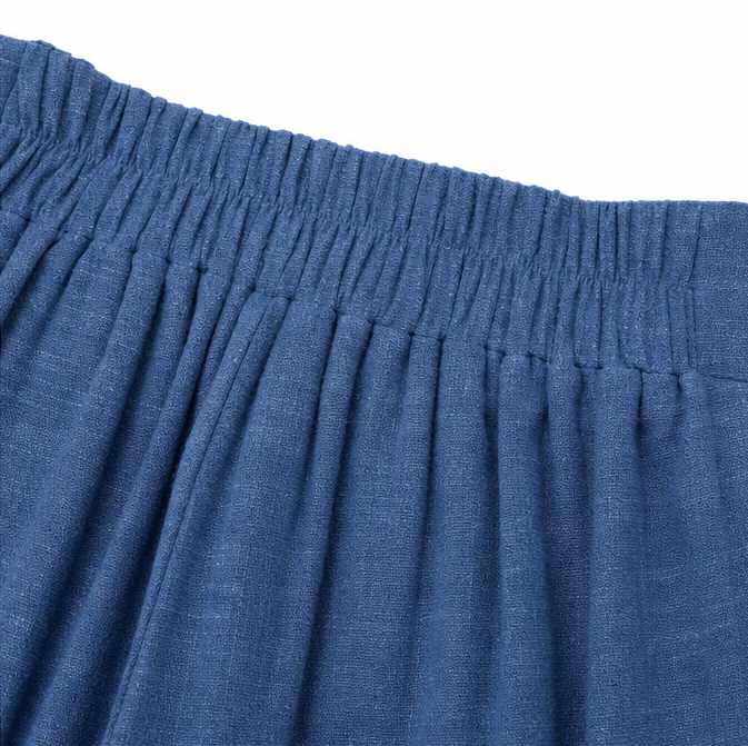 High Waisted Tie Front Wide Leg Pants for Women