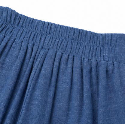 High Waisted Tie Front Wide Leg Pants for Women
