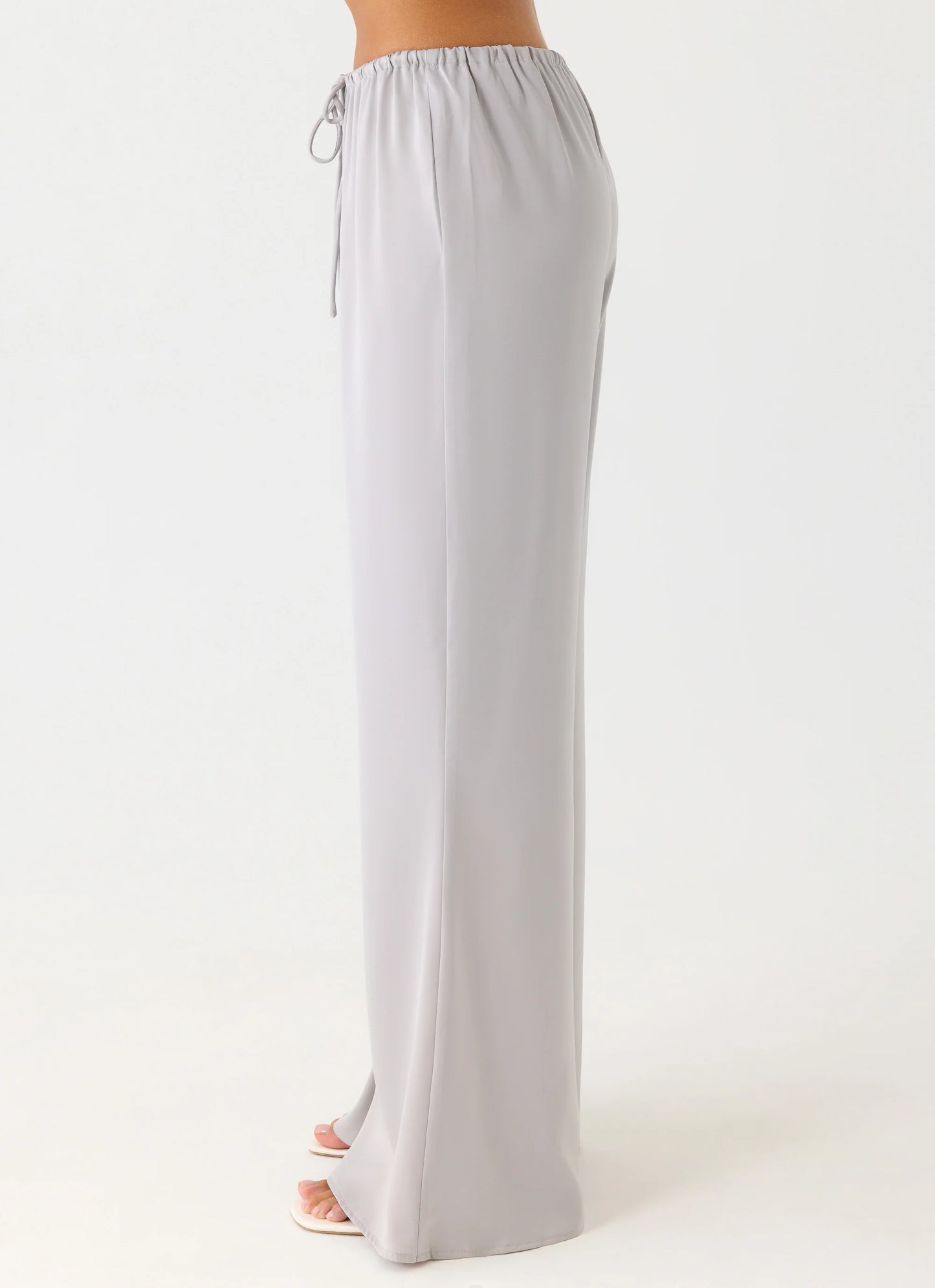 Sorena Low Rise Flared Pants - Misty Blue