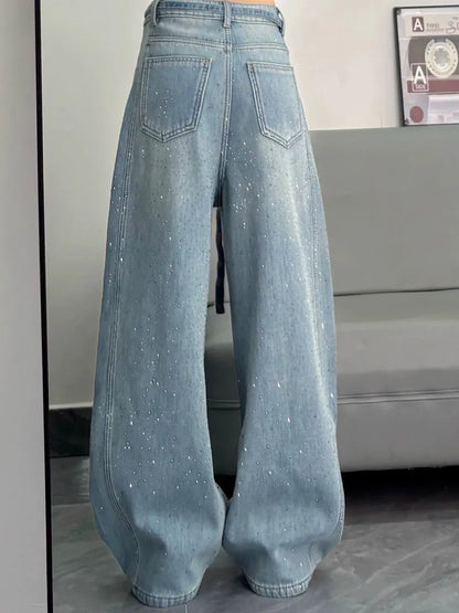 Casual Elastic-waist Jeans