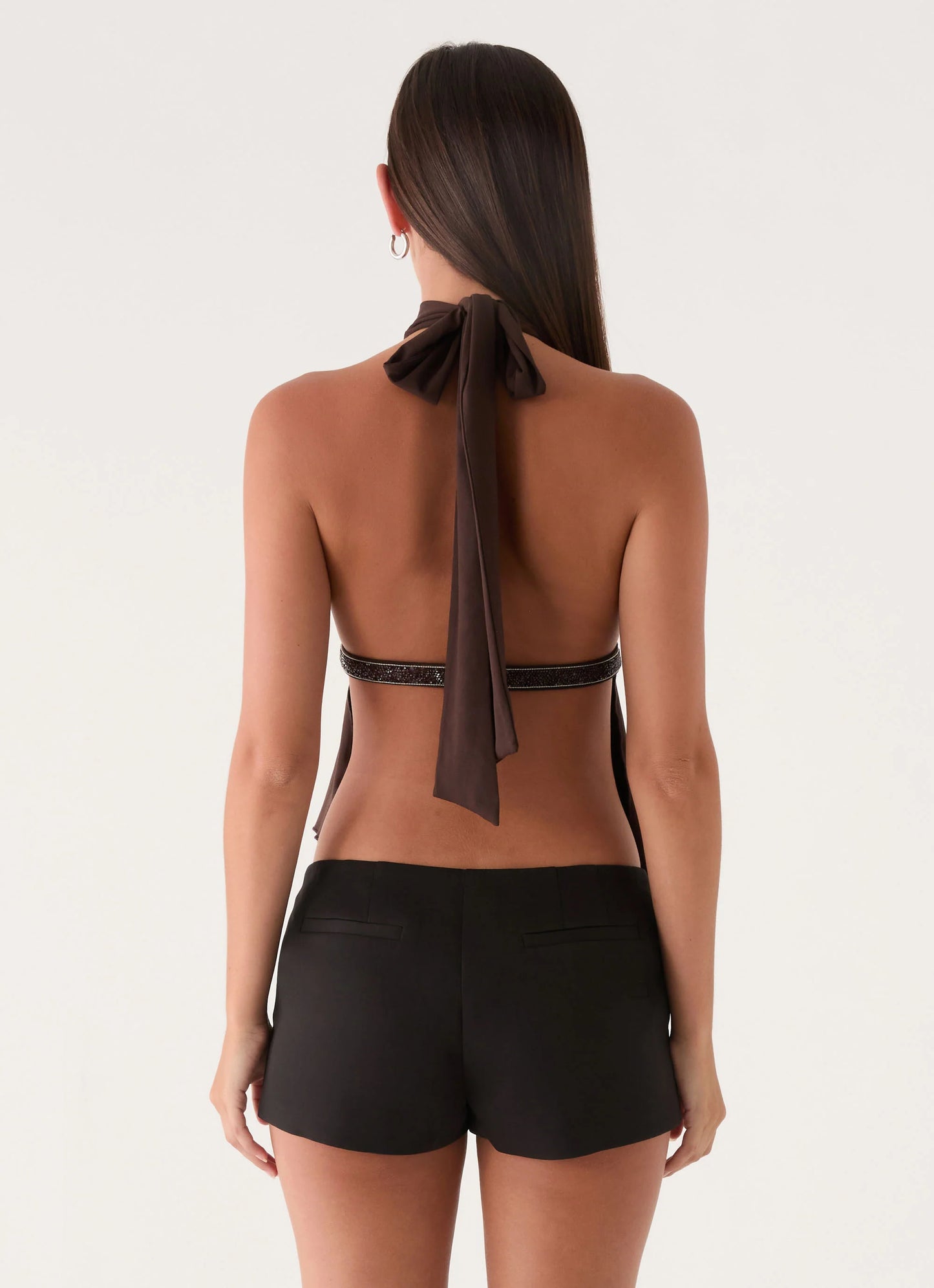 Menah Halter Top - Chocolate
