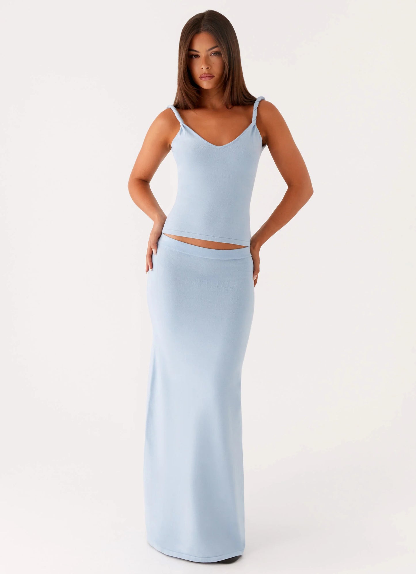 Anastasia Knit Top - Blue