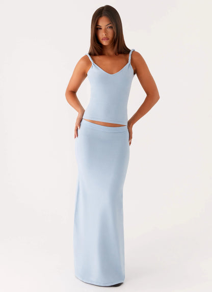 Anastasia Knit Top - Blue