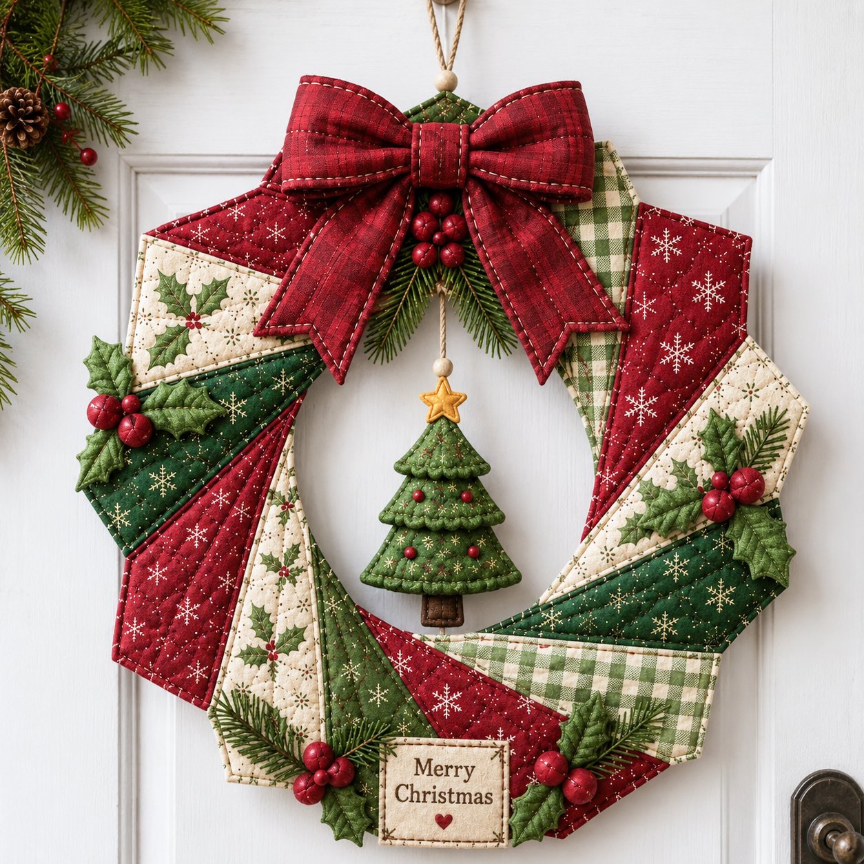 🎄Christmas Fabric Wreath DIY Kit – A Keepsake You’ll Hang with Pride Year After Year💫