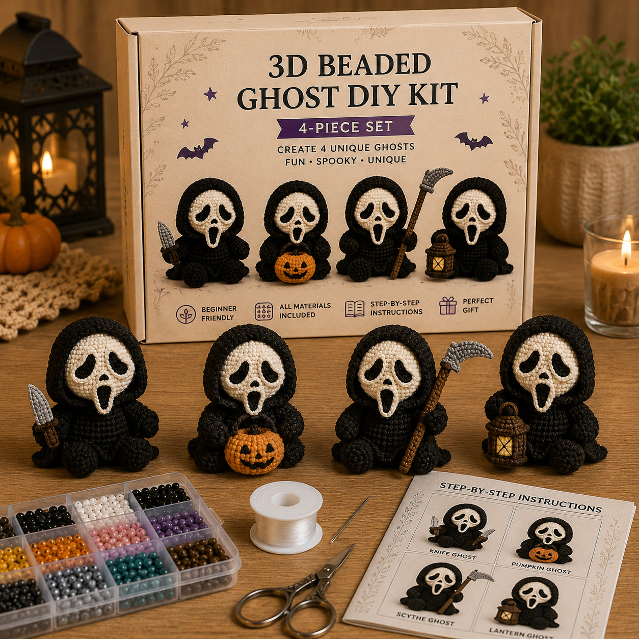 💀 3D Beaded Skeleton DIY Kit