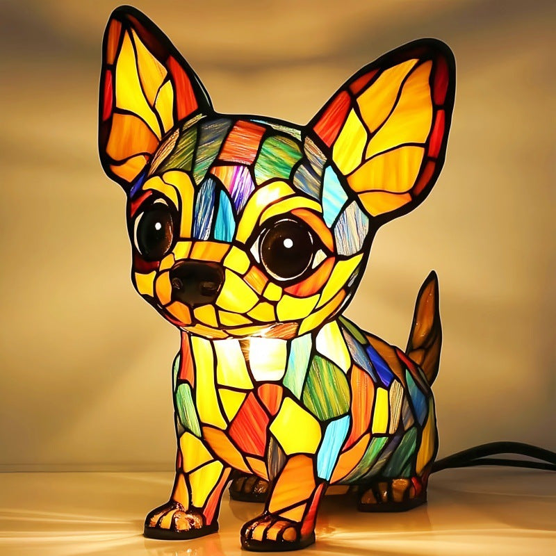 🔥Hot selling🐶magical colorful dog lamp art night lights