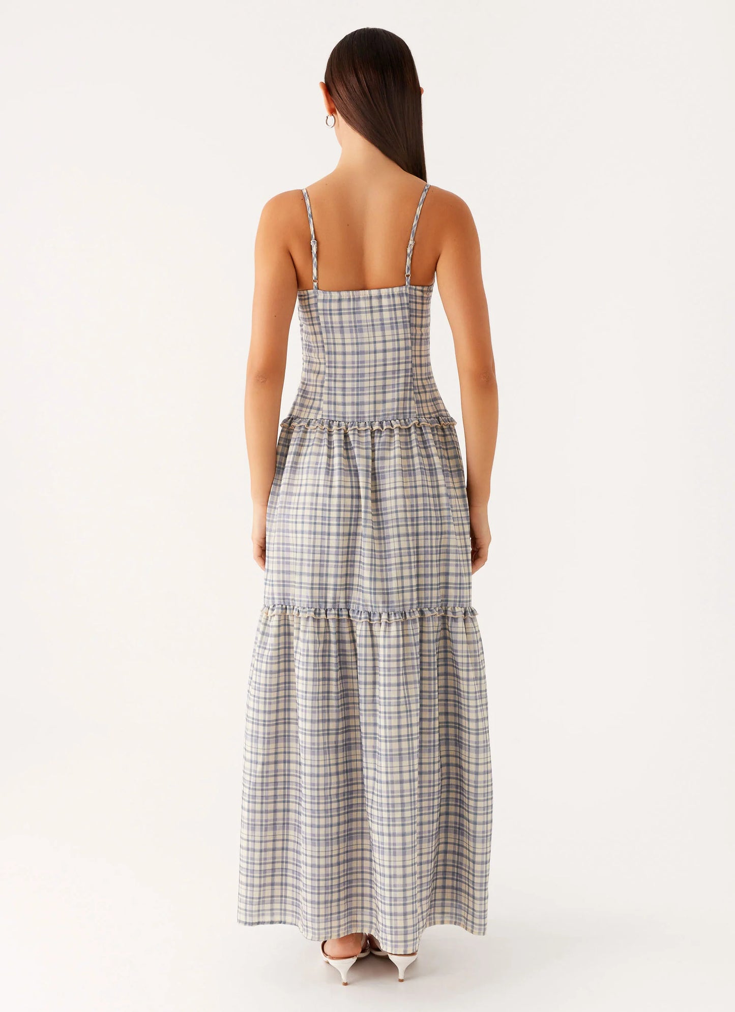 Hermie Midi Dress - Check