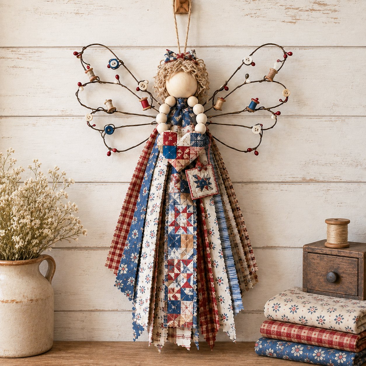 🌸Angel Fabric Hanging DIY Kit