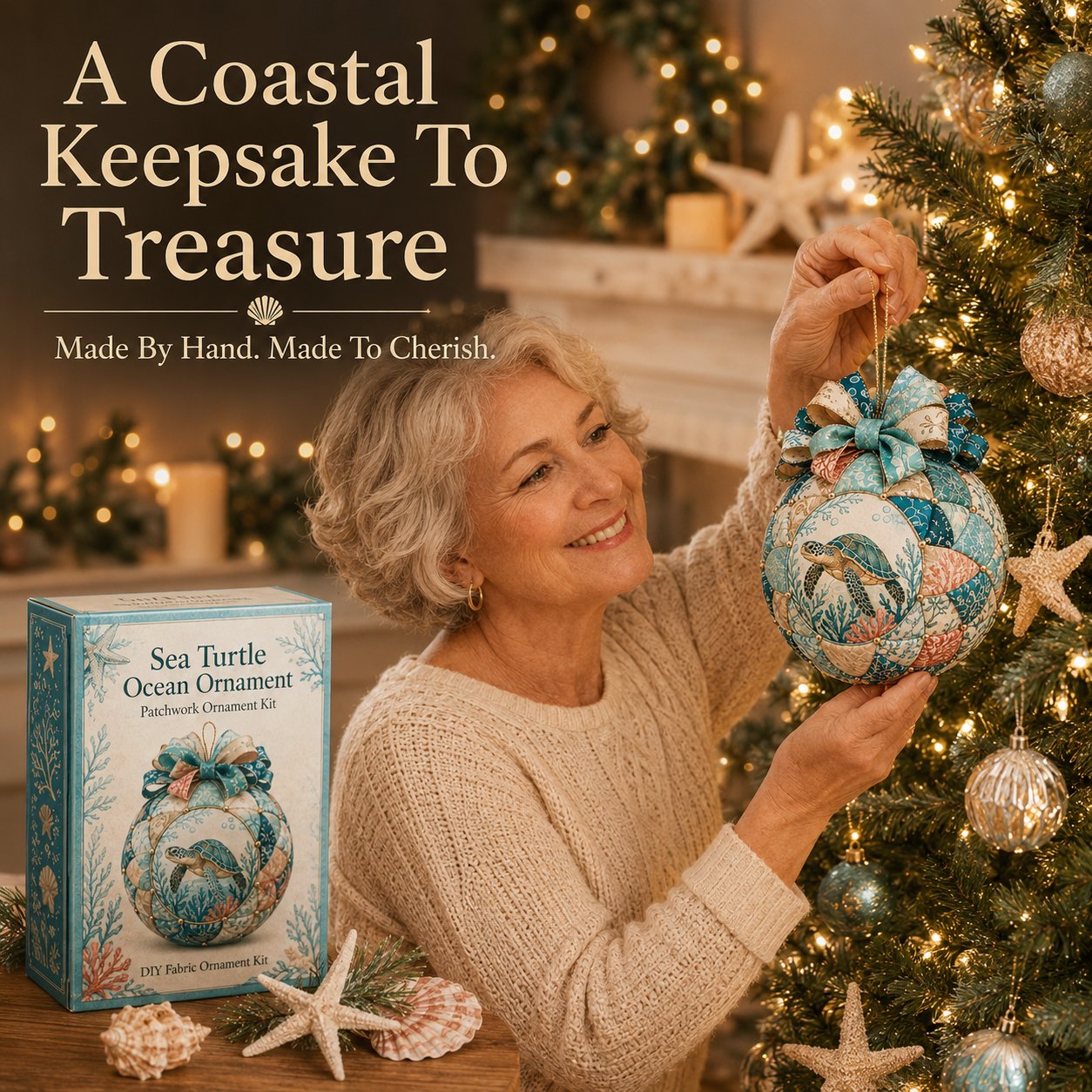 🌊Ocean Treasures Patchwork Ornament DIY Kit