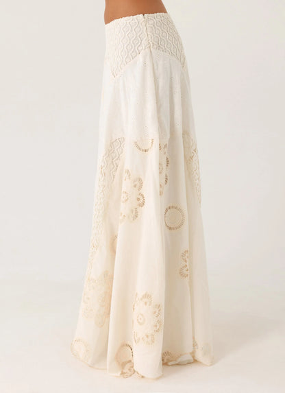 Marzia Maxi Skirt - Ivory