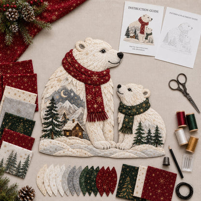 🎄🎅Christmas Woodland Wildlife DIY Patchwork Kit