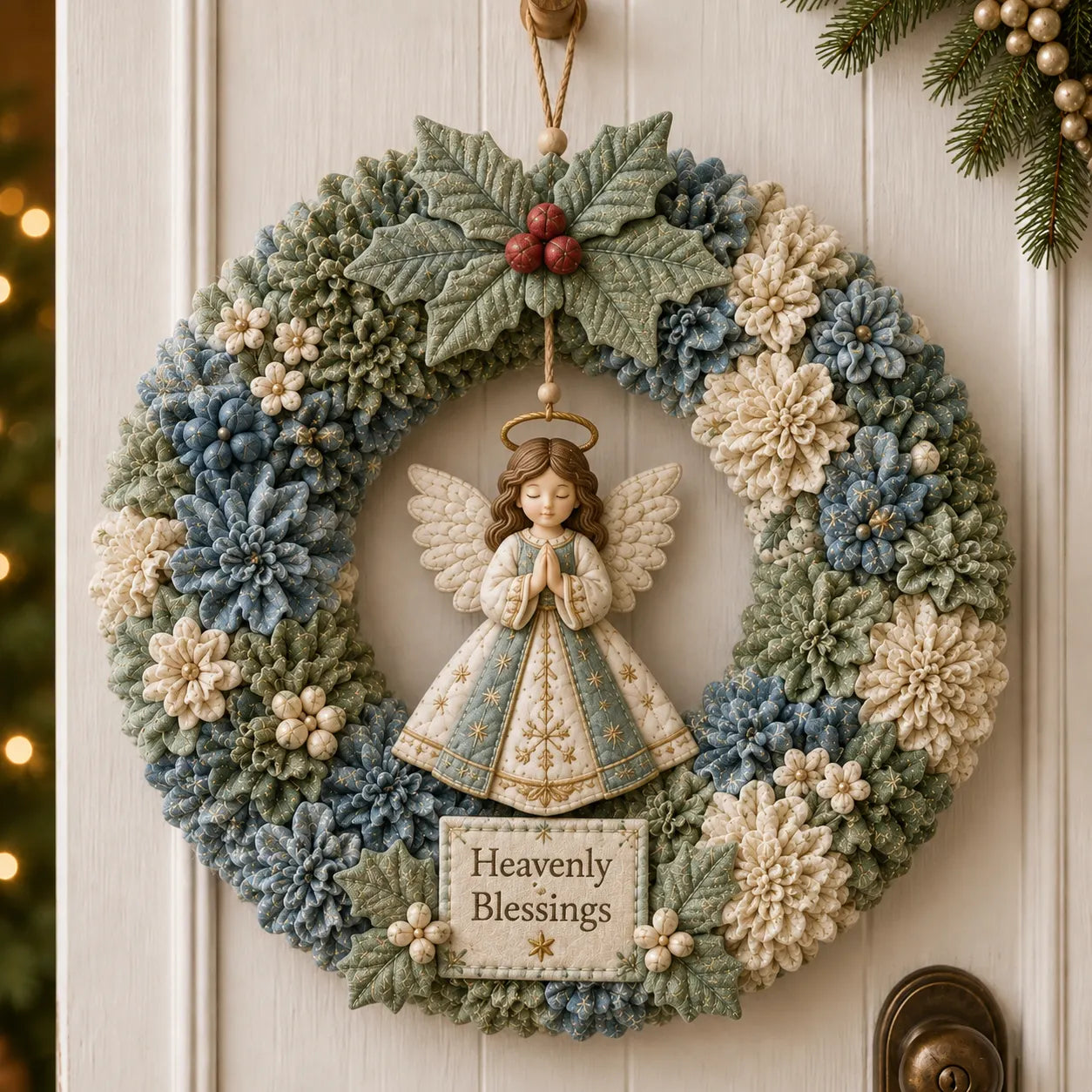 🎄3D Fabric Poke Wreath DIY Kit