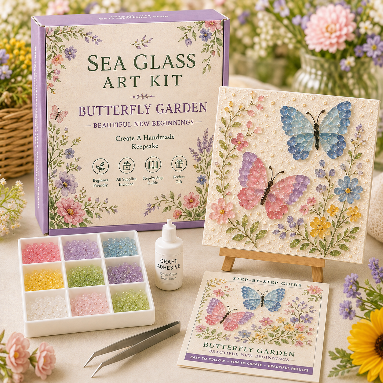 Bloom & Garden Sea Glass Art Kit Collection 🌸