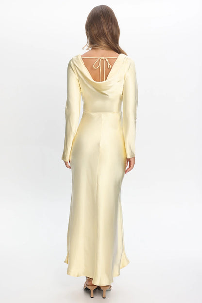 Loveland Cowl Back Midi Dress Butter