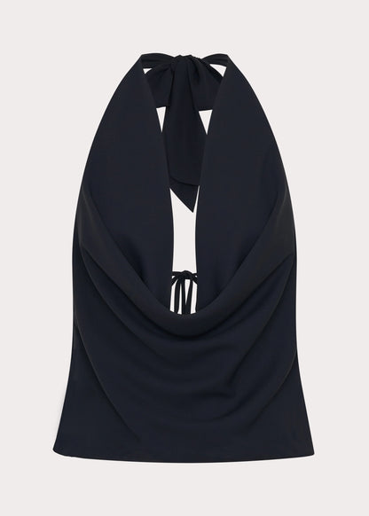 Charli Cowl Top - Black