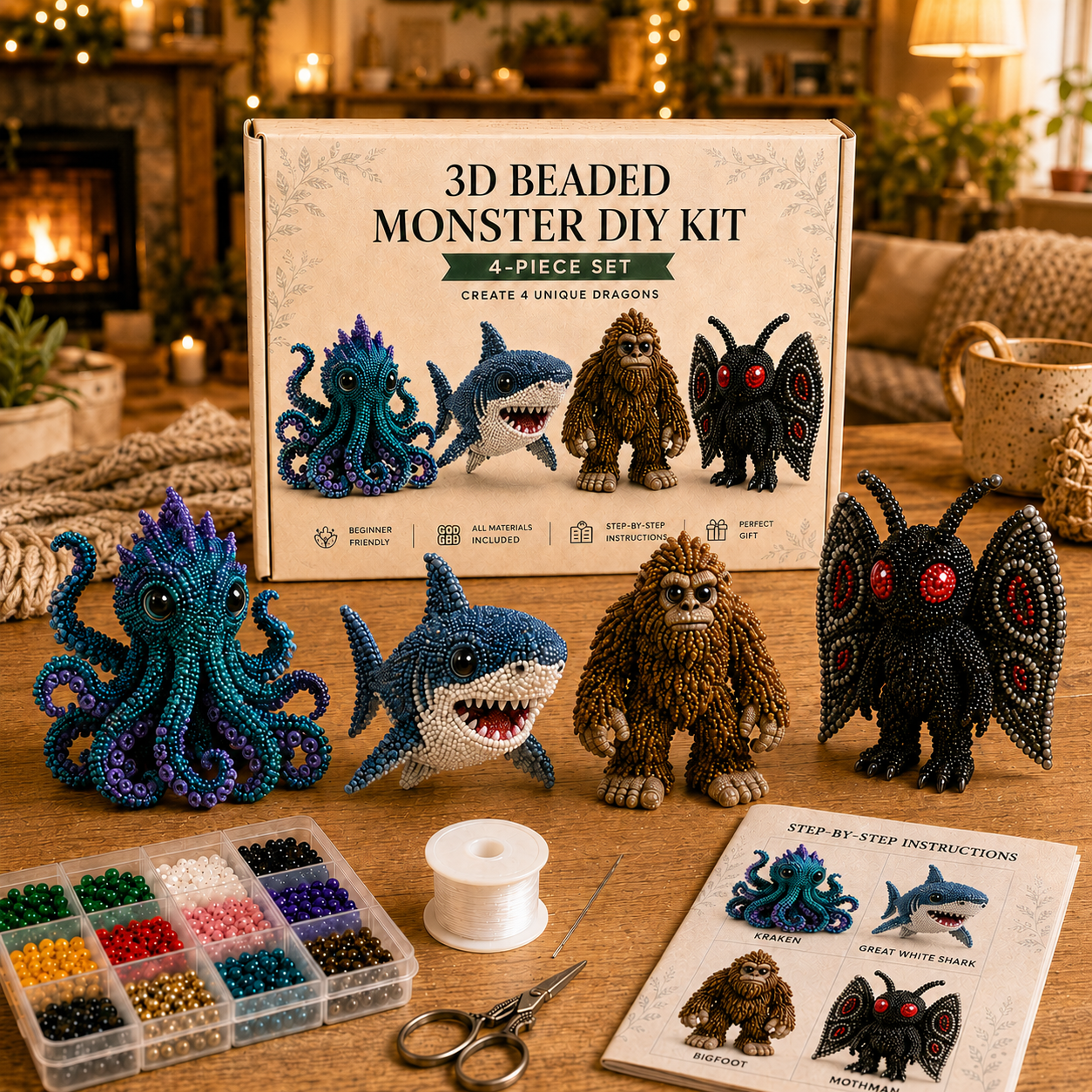 Monster 3D Beaded DIY KIT