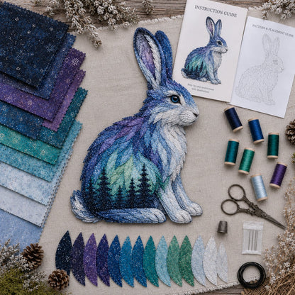 🌌🐺Northern Lights Wildlife DIY Patchwork Kit