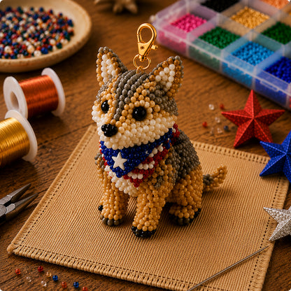 3D DIY Animal Beading Kit Pendant
