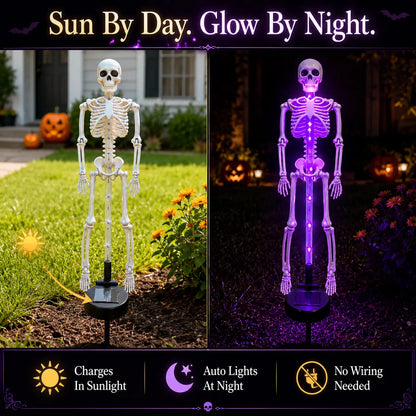 🎃💀Skeleton Solar Light Garden Stake