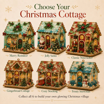 🏡DIY Glowing Coastal Glass-Style Christmas Cottage Kit Collection 💕