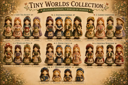 🎁🧵 Tiny Worlds Collection – Patchwork DIY Kit Series