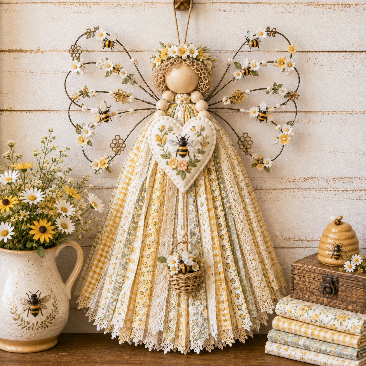 🌸Angel Fabric Hanging DIY Kit
