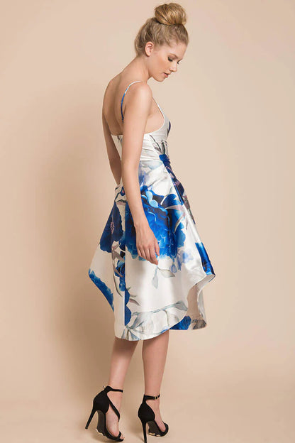 Ingrid Floral Dress Blue