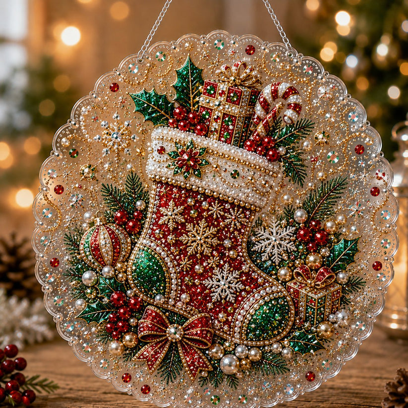 🎄Christmas Diamond Art Hanging Ornament Kit