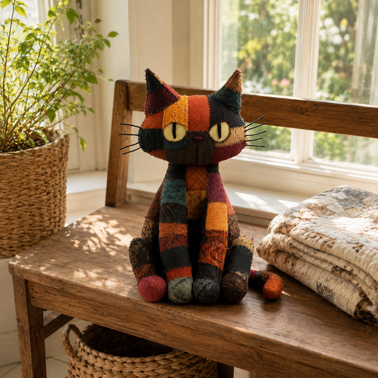 Ember Moon Patchwork Cat