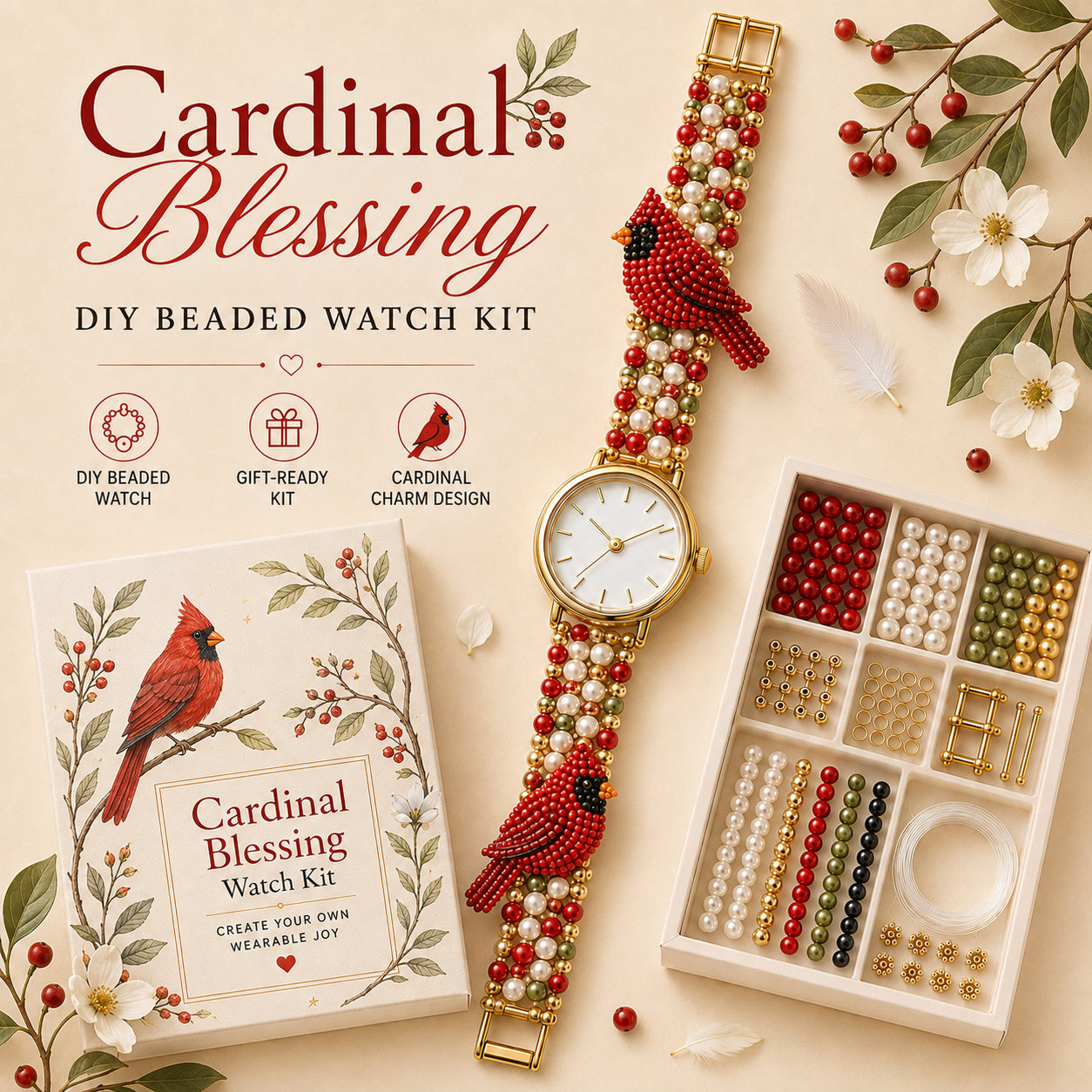 🔥 49% OFF – ⌚️✨ DIY Beaded Charm Watch Kit Collection📦Limited Stock❗️