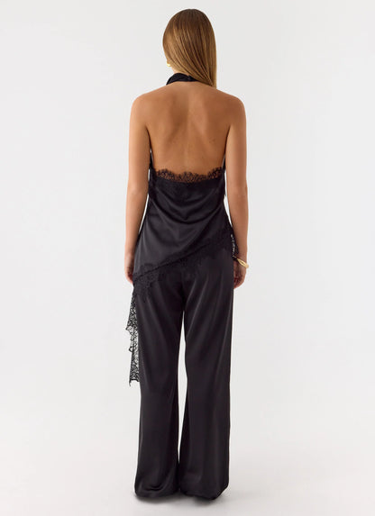 Emilee Cowl Top - Black