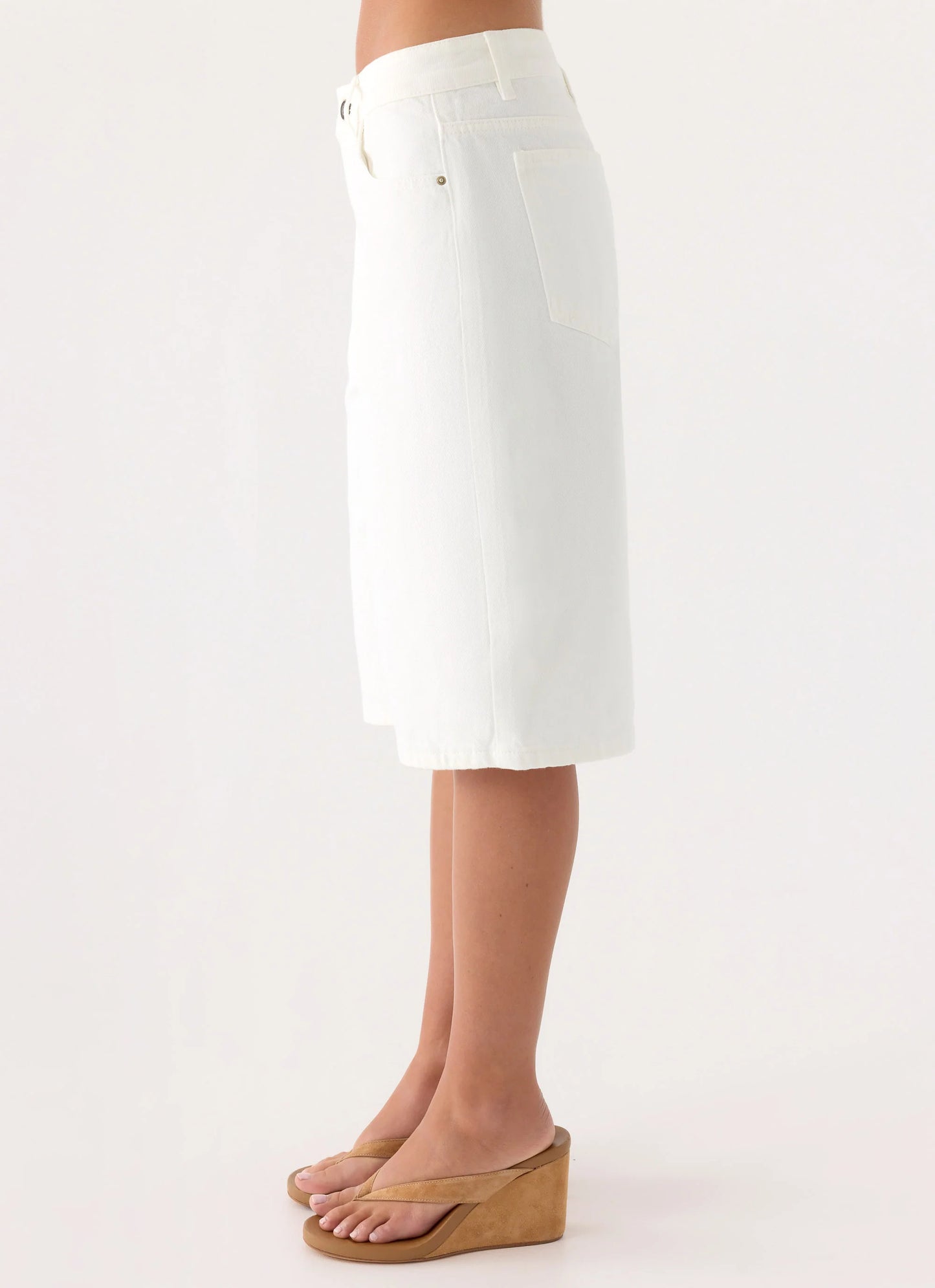 Orleans Denim Jorts - White