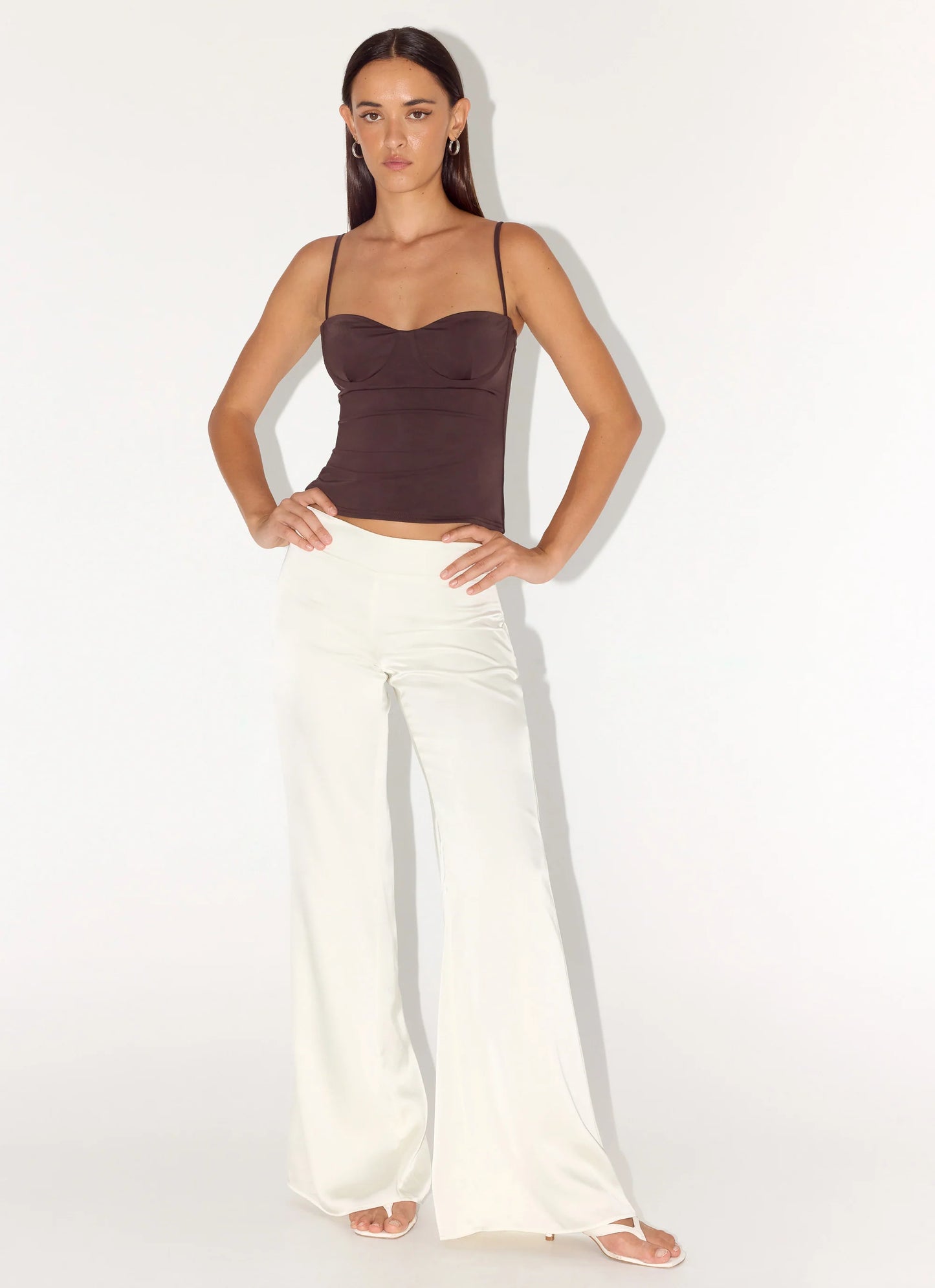 Elmah Low Rise Pants - White