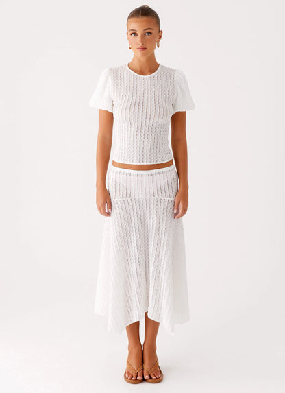 Katta Midi Skirt - Ivory