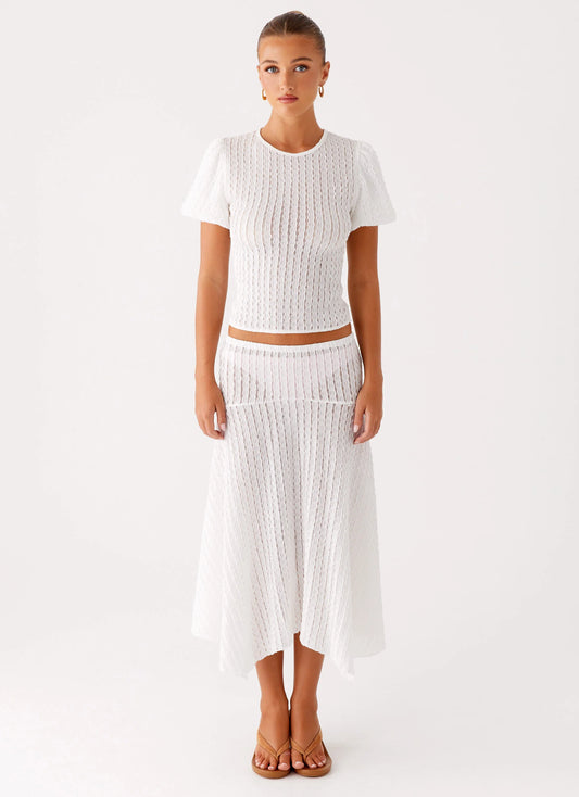 Katta Midi Skirt - Ivory