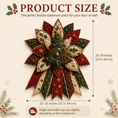 🎉🎄 Festive Quilted Christmas Door Hanging DIY Sewing Kit