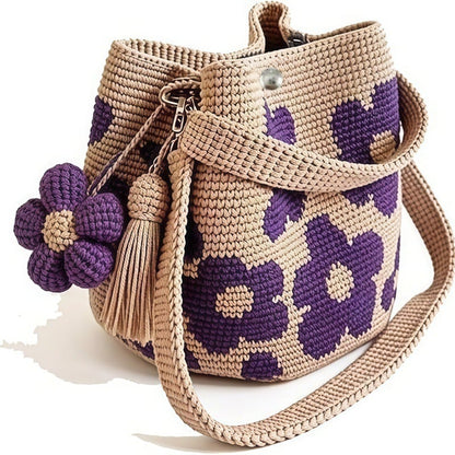Handmade Floral Crochet Tote Bag – A Little Bag Made With Love