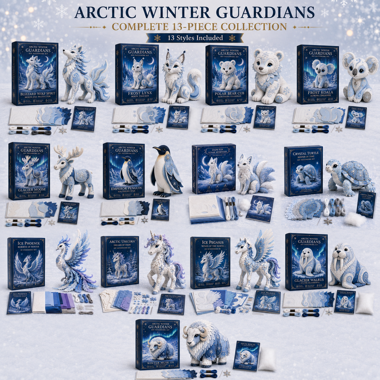 Arctic Winter Guardians Series 2 DIY Felt Sewing Kit