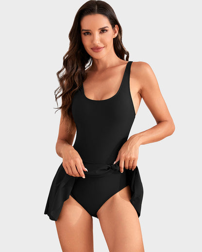 🔥LAST DAY SALE - ONLY £12.99!!⚡50K+ SOLD!👙Women's One Piece Tummy Control Tie Knot Swimsuit