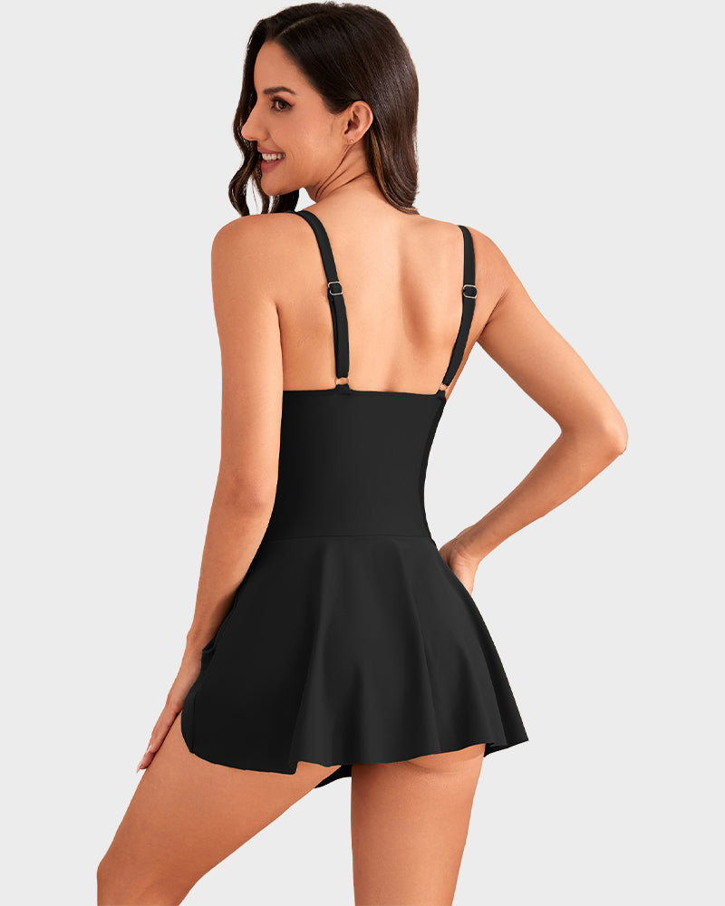 🩱Summer Hot Sale 50% OFF💃Women's One Piece Tummy Control Tie Knot Swimsuit 4