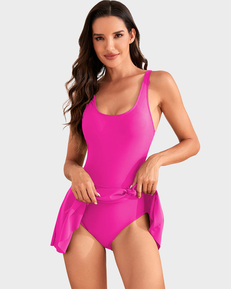 👙Summer Hot Sale 49% OFF💕Buy 2 Get 5% Off 💃Women's One Piece Tummy Control Tie Knot Swimsuit