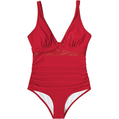 😍🌷 Meet Summer 50% OFF🏝️Mesh Tummy Control Swimsuit