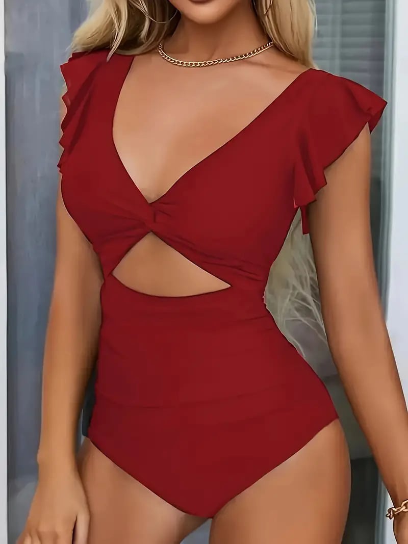 🎁LIMITED HOT SALE 50% OFF💥Buy 2 Get 5% Off👗Sexy ruffled one-piece swimsuit