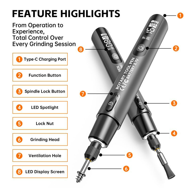 🛠️39-Piece USB Electric Grinding & Polishing Tool Set
