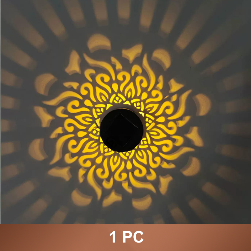🔥Solar Mandala Light – Stunning Pattern Projection, IP65 Waterproof Auto On/Off 🌿